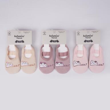 Toptan Elorin Abs'li Kız Bebek Havlu Patik Çorap - KATAMİNO