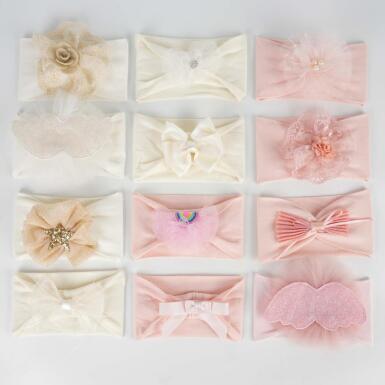 Toptan Emel 12'li Bebek Bandana Set - KATAMİNO