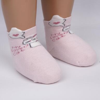 Toptan Eyla 3D Havlu Kız Bebek Soket Çorap - 4