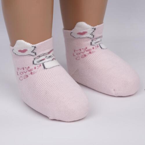 Toptan Eyla 3D Havlu Kız Bebek Soket Çorap - 4