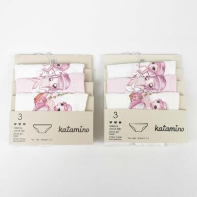 Toptan Fairly 3'lü Kız Slip Set Çorap - KATAMİNO