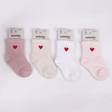 Toptan Felyon Kız Bebek Soket Çorap - KATAMİNO (1)
