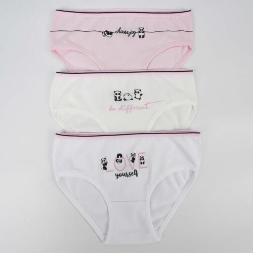 Toptan Ferent 3'lü Kız Slip Set - 2