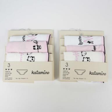 Toptan Ferent 3'lü Kız Slip Set - KATAMİNO