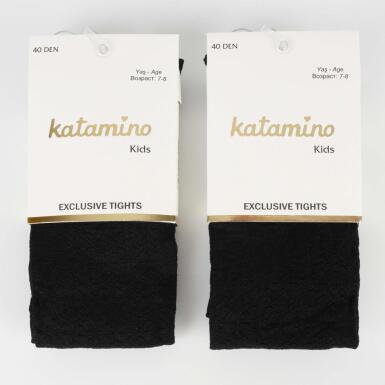 Toptan Fiçek İnce Desenli Külotlu Çorap - 3