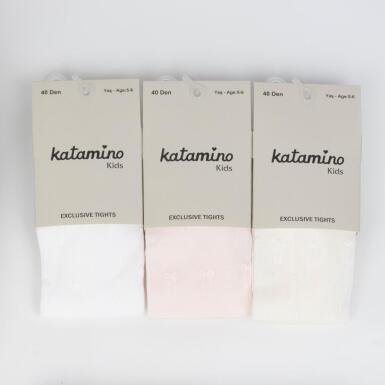 Toptan Fiora İnce Baskılı Kız Külotlu Çorap - 2