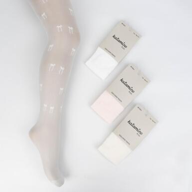 Toptan Fiora İnce Baskılı Kız Külotlu Çorap - 4