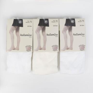 Toptan Fiora İnce Baskılı Kız Külotlu Çorap - 5