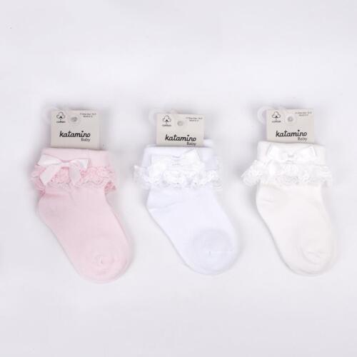 Toptan Fıstık Aks. Kız Bebek Soket Çorap - 2