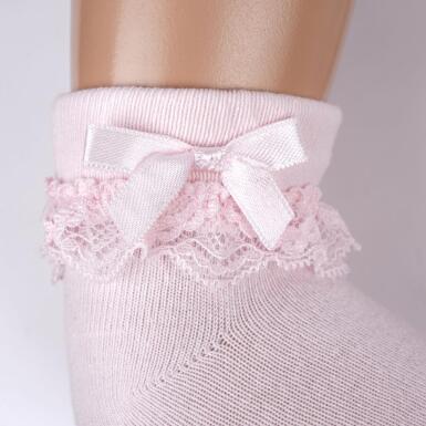 Toptan Fıstık Aks. Kız Bebek Soket Çorap - 3