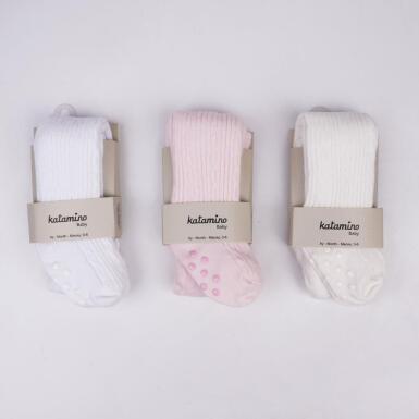 Toptan Fitova Abs'li Bebek Kız Kabartma Külotlu Çorap - KATAMİNO (1)