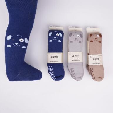 Toptan Gambal Abs'li Erkek Bebek Havlu Külotlu Çorap - ARTI