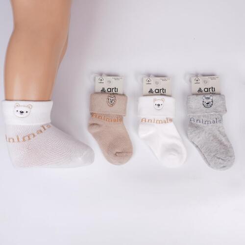 Toptan Garfield Aks. Erkek Bebek Soket Çorap - 1