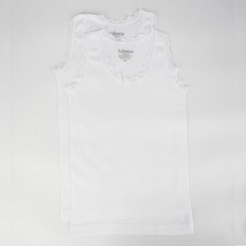 Toptan Geniş Askılı 2'li Kız Çocuk Atlet - 1