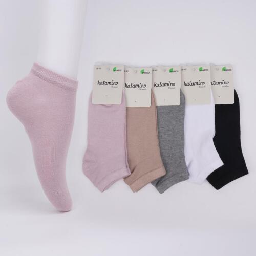 Toptan Gülay Bambu Kadın Soket Çorap - 1