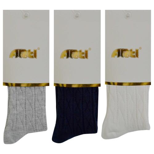 Toptan Hanya Kız Çocuk Kabartma Külotlu Çorap - 1