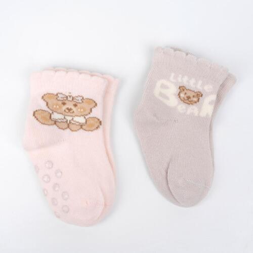 Toptan Heyyu 2'li Abs Kız Bebek Soket Çorap - 2