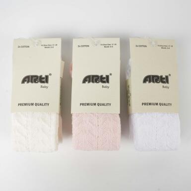 Toptan İkbal File Kız Bebek Külotlu Çorap - ARTI