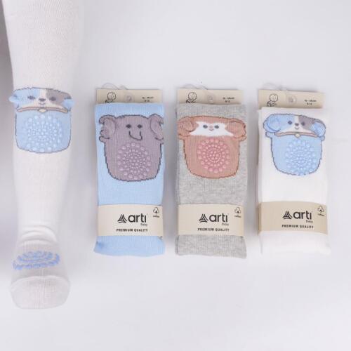 Toptan Iraz Erkek Emekleme Bebek Külotlu Çorap - 1