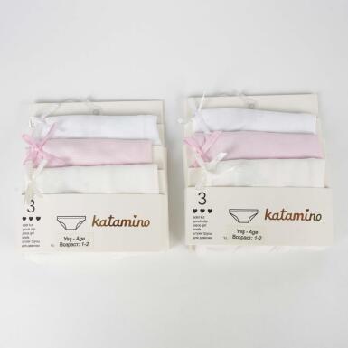 Toptan Kamp 3'lü Kız Slip Set - KATAMİNO