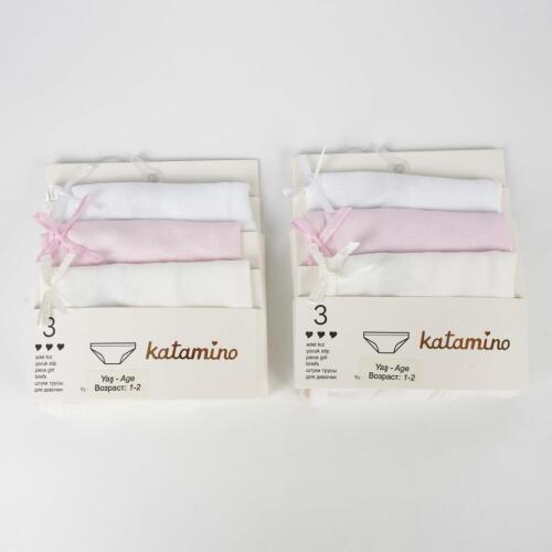 Toptan Kamp 3'lü Kız Slip Set - 1