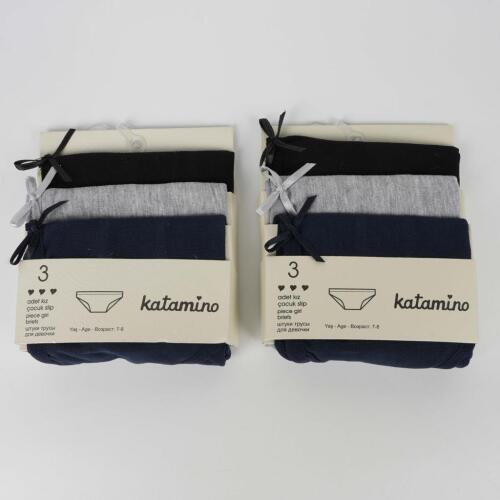 Toptan Kamp 3'lü Kız Slip Set - 2