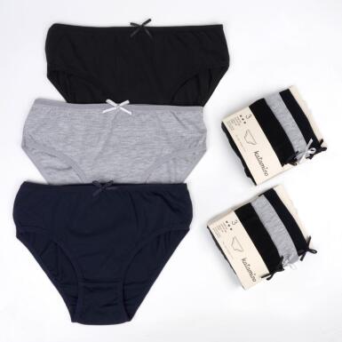 Toptan Kamp 3'lü Kız Slip Set - 4