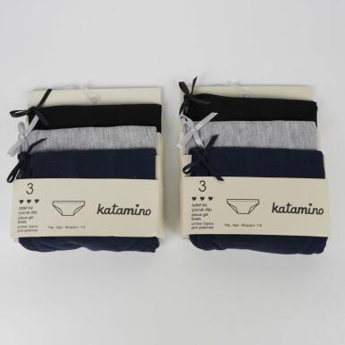 Toptan Kamp 3'lü Kız Slip Set - KATAMİNO (1)