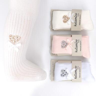 Toptan Kanyon Aks Kız Bebek Külotlu Çorap - KATAMİNO