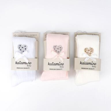 Toptan Kanyon Aks Kız Bebek Külotlu Çorap - 3