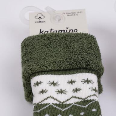 Toptan Kardan Havlu Kız Bebek Soket Çorap - 5