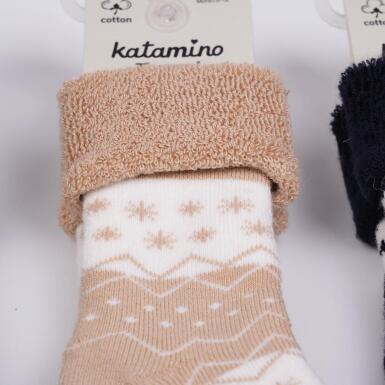 Toptan Kardan Havlu Kız Bebek Soket Çorap - 6