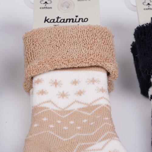 Toptan Kardan Havlu Kız Bebek Soket Çorap - 6