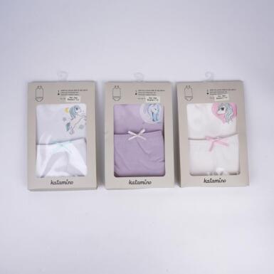 Toptan Katre Kız Geniş Askılı Atlet Slip Takım - 2