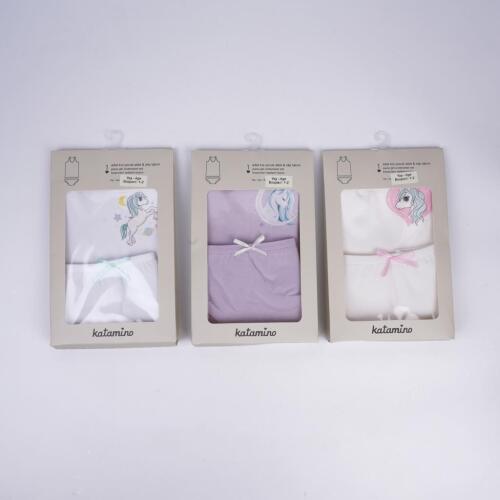 Toptan Katre Kız Geniş Askılı Atlet Slip Takım - 2