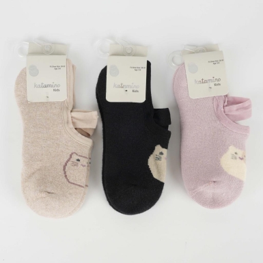 Toptan Ketmix Kız Havlu Patik Çorap - Thumbnail