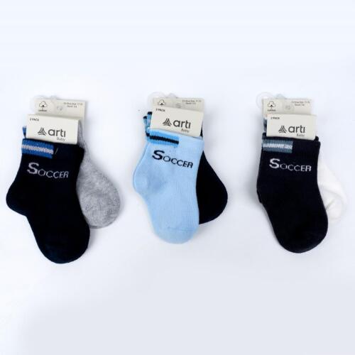 Toptan Koper 2'li Erkek Bebek Soket Çorap - 1