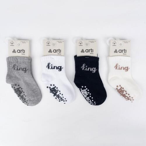 Toptan Kral Abs'li Erkek Bebek Soket Çorap - 3