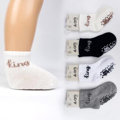 Toptan Kral Abs'li Erkek Bebek Soket Çorap - ARTI