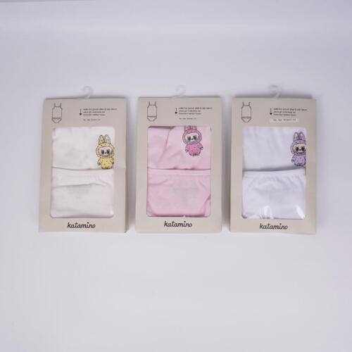 Toptan Kutiku Kız İp Askılı Atlet Slip Takım - 2