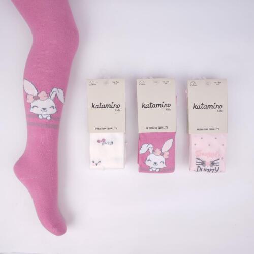 Toptan Lapin Kız Külotlu Çorap - 1