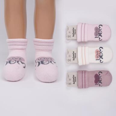 Toptan Lenara Havlu Kız Bebek Soket Çorap - 1