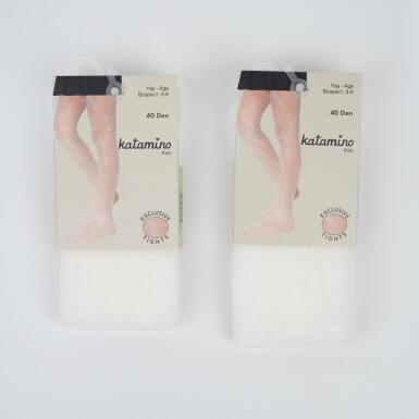 Toptan Likosi İnce Desenli Kız Külotlu Çorap - KATAMİNO (1)