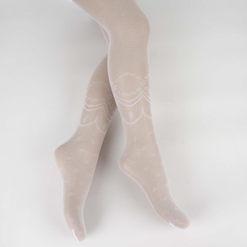 Toptan Lilia Kız Çocuk İnce Desenli Külotlu Çorap
