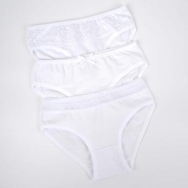 Toptan Liliana 3'lü Kız Slip Set - 3