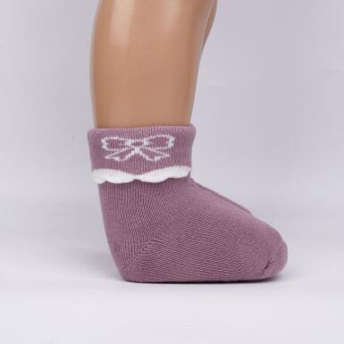 Toptan Lirya Havlu Kız Bebek Soket Çorap - 3