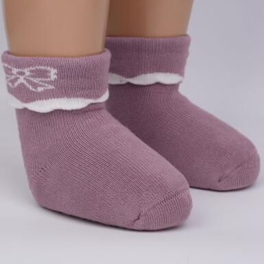Toptan Lirya Havlu Kız Bebek Soket Çorap - 4