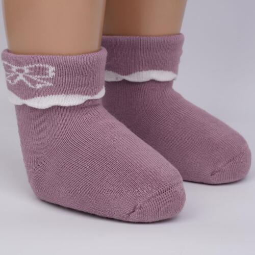 Toptan Lirya Havlu Kız Bebek Soket Çorap - 4
