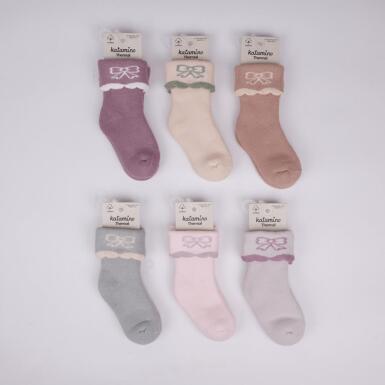 Toptan Lirya Havlu Kız Bebek Soket Çorap - KATAMİNO (1)