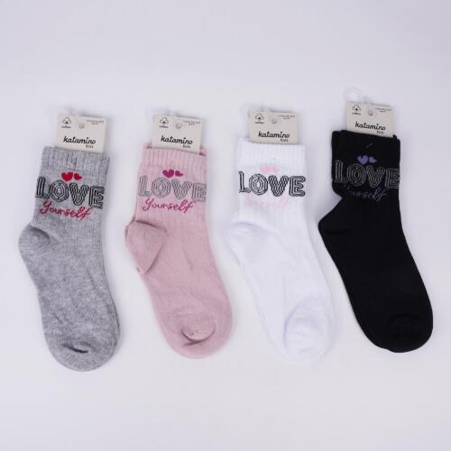 Toptan Loly Desenli Kız Soket Çorap - 2